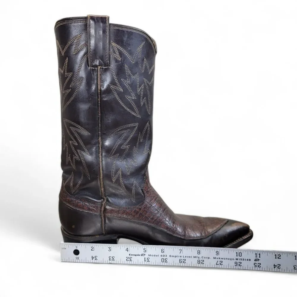 Justin‎ Vintage Exotic Caribou Cowboy Boots Women's Size 7D